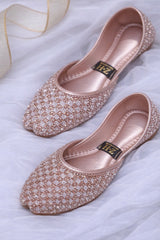 Rose Gold Sparkle Flats